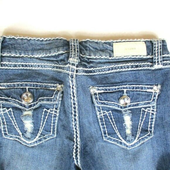 ZCO Jeans Premium Boot Thick Stitched Distressed Flap Pocket Women's Size 11 - Picture 7 of 12
